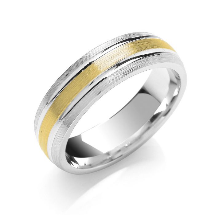 5mm-Two-Colour-Court-Matt-Centre-Parallel-Groove-Wedding-Band yellow gold and white gold