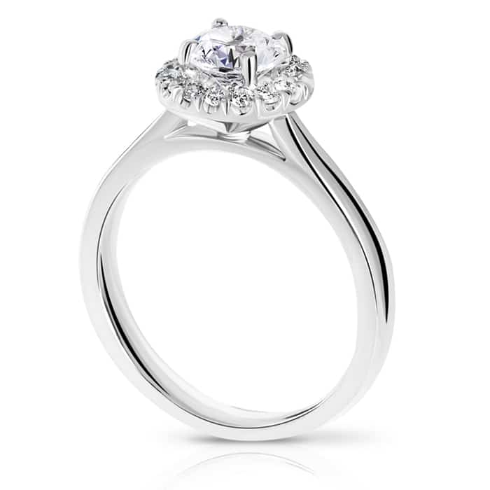 Split shank solitaire hot sale engagement ring