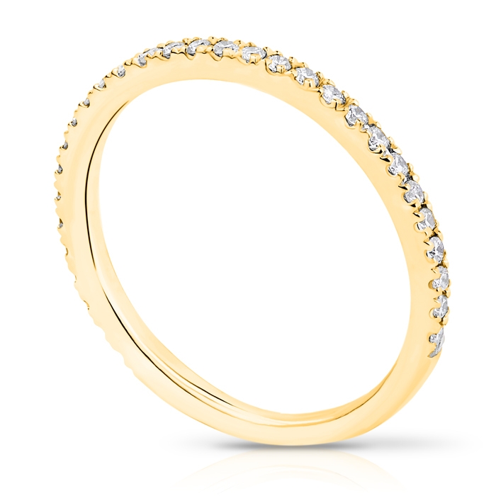 Angèle 1.5mm diamond wedding ring