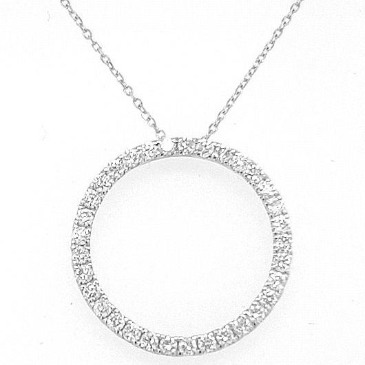 circle of life diamond pendant