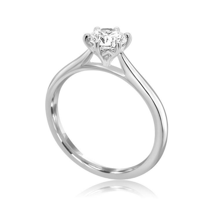 lab grown solitaire diamond ring