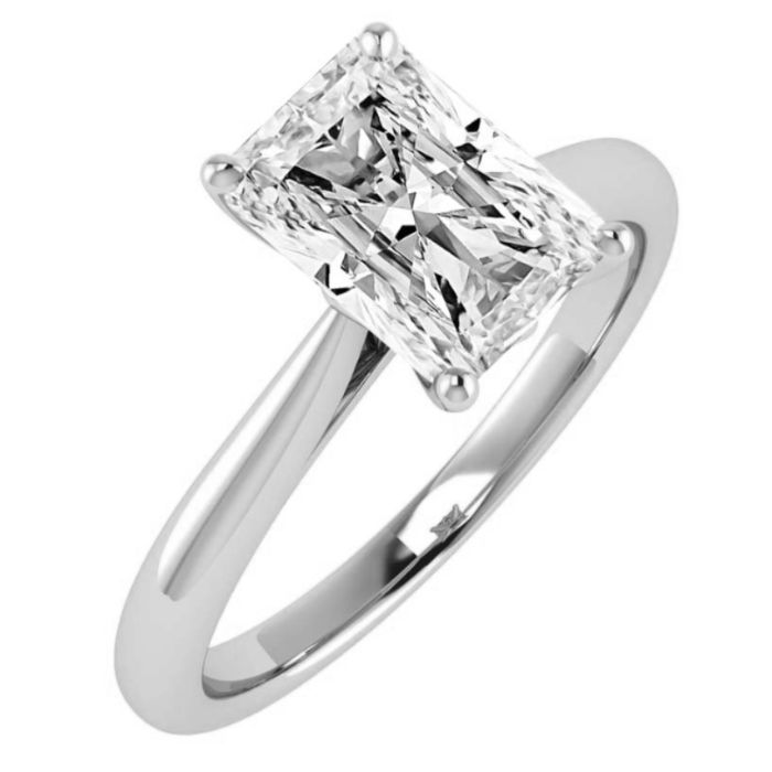 Radiant Cut Diamond Solitaire Ring