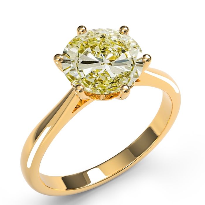 Intense Round yellow diamond 1.20ct